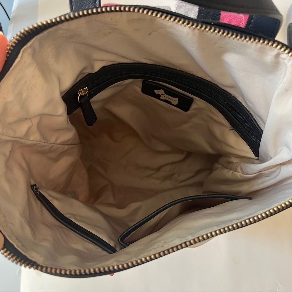 Radley London Medium Sketchy Floral Backpack - Cream and Pink - Picture 7 of 9